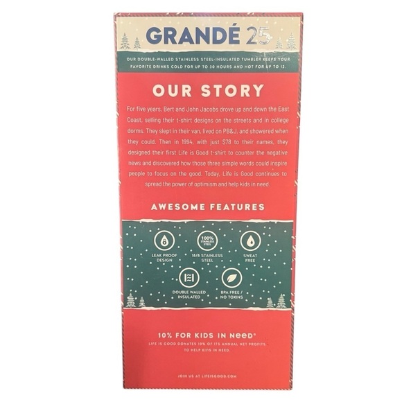 COPY - NEW Life is Good All Over Sticker Stainless Steel Tumbler with Straw - Picture 4 of 5